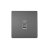 P30 RJ45 Data Prizi Gri - Görsel 1